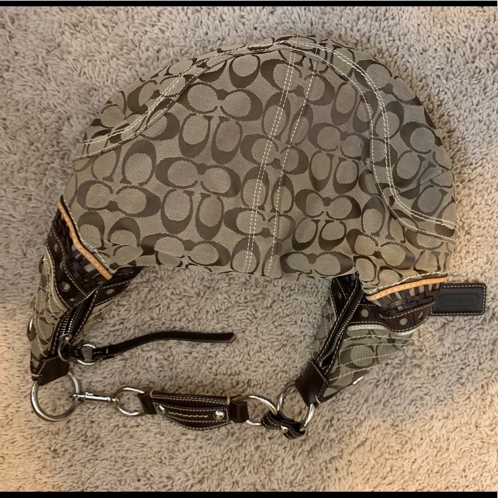 Coach Fabric C brown Purse
